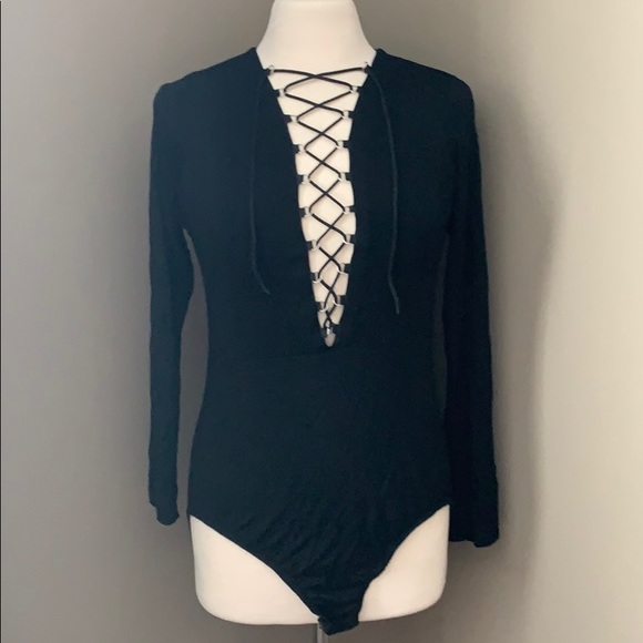 Lace up Bodysuit - Picture 1 of 5